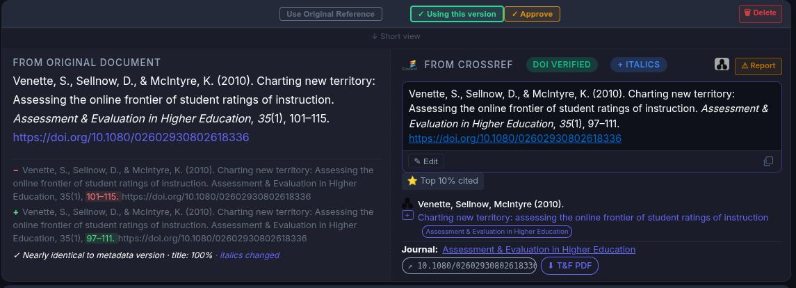 Page numbers matter!