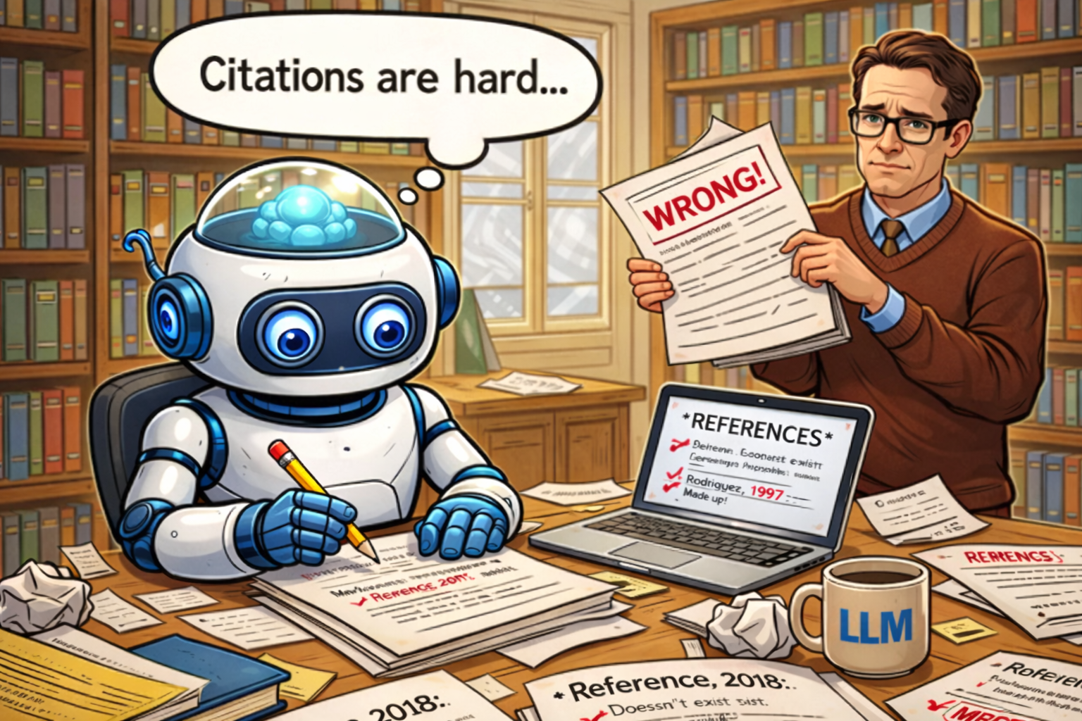 Fake, fake, fake! Or Don't let AI Touch References